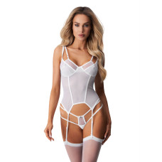 Корсет Obsessive Arrowel White corset L/XL