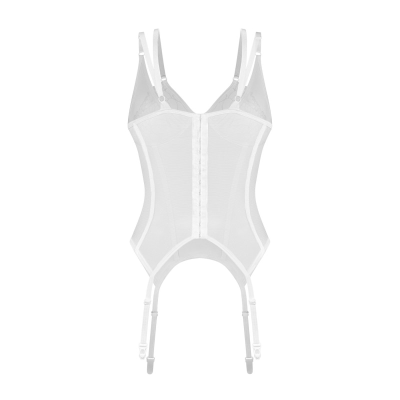 Корсет Obsessive Arrowel White corset L/XL