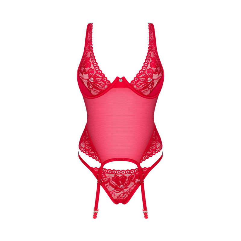 Obsessive Lacelove corset красный XL/2XL
