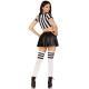 Костюм рефери Leg Avenue Time Out Referee XS, кроп-топ, юбка, свисток