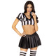 Костюм рефери Leg Avenue Time Out Referee XS, кроп-топ, юбка, свисток