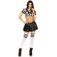 Костюм рефери Leg Avenue Time Out Referee XS, кроп-топ, юбка, свисток