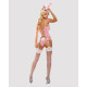 Эротический костюм кролика Obsessive Bunny suit 4 pcs costume pink S/M