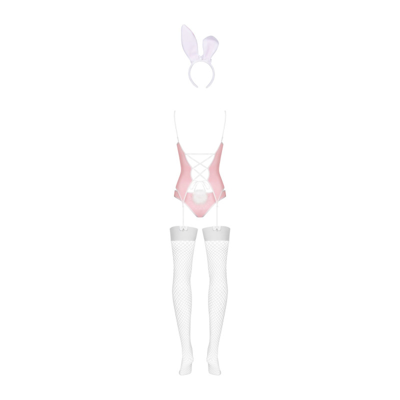 Эротический костюм кролика Obsessive Bunny suit 4 pcs costume pink S/M
