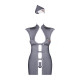 Эротический костюм стюардессы Obsessive Stewardess 3 pcs costume серый L/XL