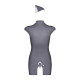 Эротический костюм стюардессы Obsessive Stewardess 3 pcs costume серый L/XL