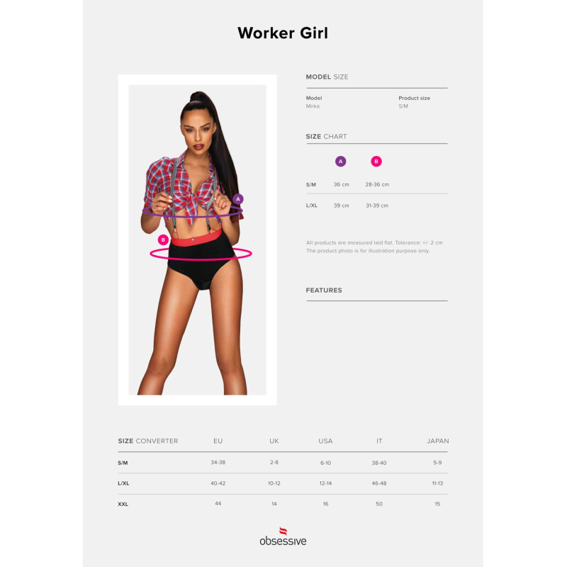 костюм работницы Obsessive Worker Girl S/M