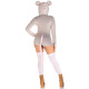 Комбинезон-костюм мышки Leg Avenue Comfy Mouse L, с капюшоном