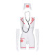 Эротический костюм медсестры Obsessive Emergency dress белый S/M