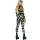 Эротический костюм десантницы Leg Avenue Pretty Paratrooper S, комбинезон, портупея