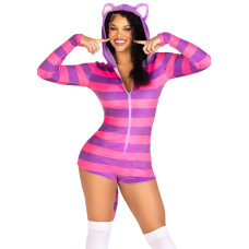 Комбинезон-костюм кошечки Leg Avenue Comfy Cheshire L, с капюшоном