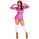 Комбинезон-костюм кошечки Leg Avenue Comfy Cheshire L, с капюшоном