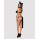 Эротический костюм гепарда Obsessive Gepardina 3 pcs costume черный S/M
