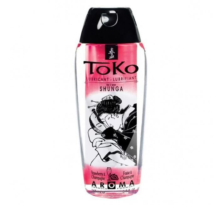 Лубрикант на водной основе Shunga Toko AROMA Sparkling Strawberry Wine 165 мл