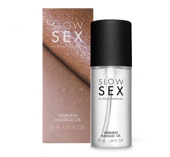 Разогревающее съедобное массажное масло Slow Sex Bijoux Indiscrets WARMING MASSAGE OIL