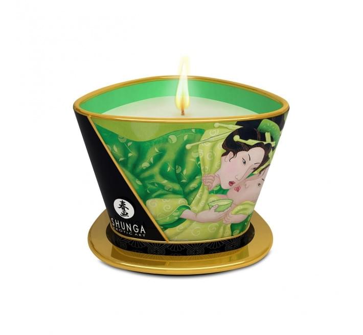 Масажна свічка Shunga Massage Candle Exotic Green Tea 170 мл