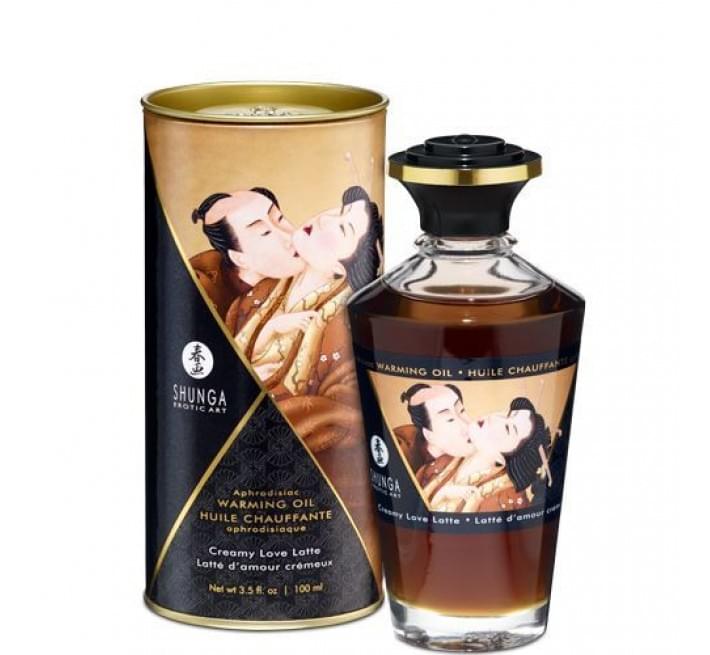 Разогревающее масло Shunga Aphrodisiac Warming Oil Creamy Love Latte 100 мл