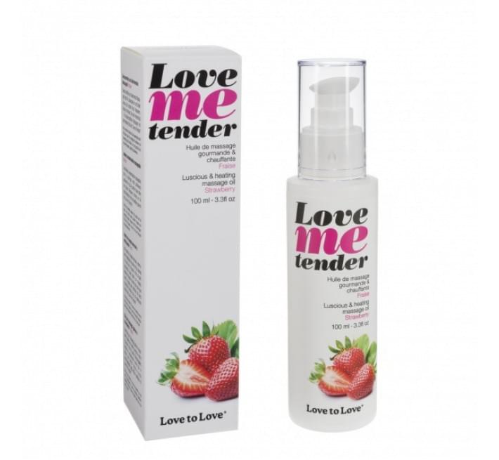 Масажна олія Love To Love Love me tender Strawberry (100 мл)