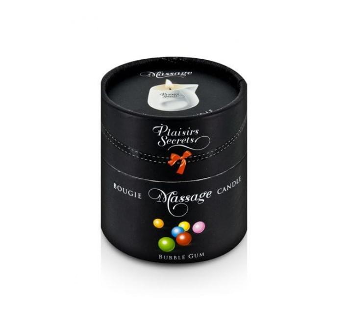Масажна свічка Plaisirs Secrets з ароматом жувальної гумки 80 мл