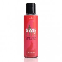 Зігріваючий масажний гель Sensuva Sizzle Lips Strawberry 125 мл