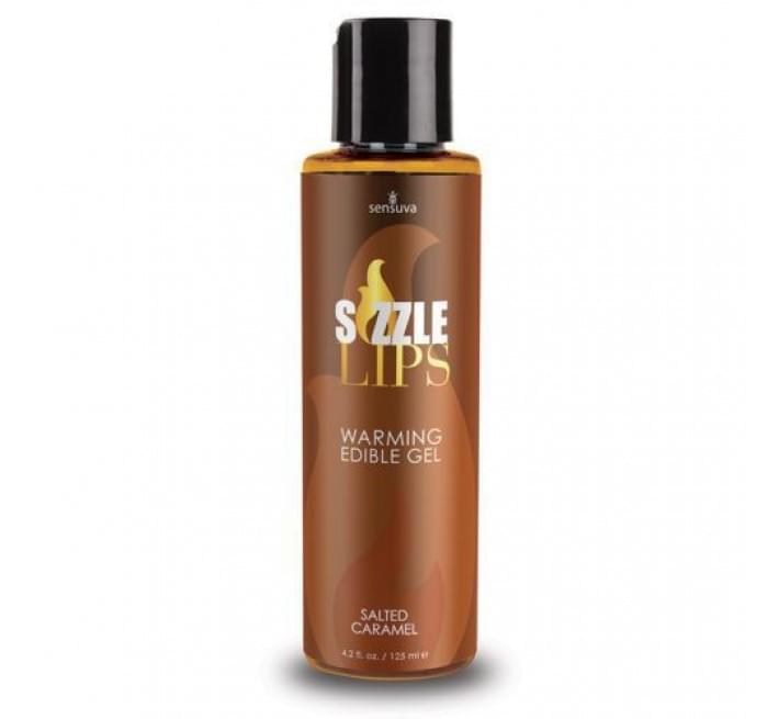 Зігріваючий масажний гель Sensuva Sizzle Lips Salted Caramel 125 мл