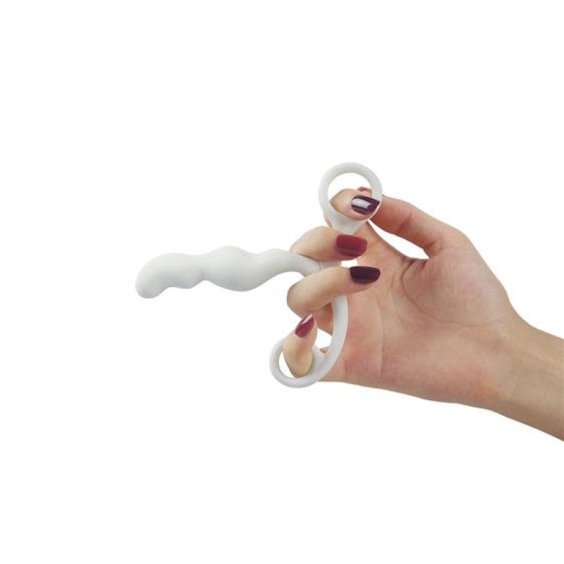 Массажер простаты LoveToy Anal Indulgence Collection Ultimate Silicone PLoveToySpot Teaser White