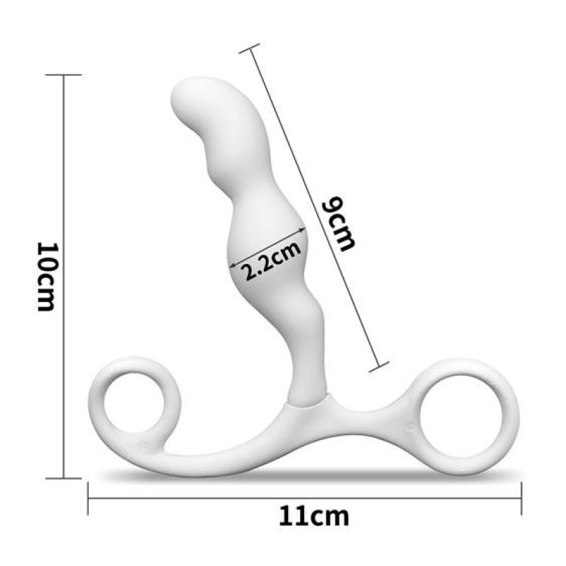 Массажер простаты LoveToy Anal Indulgence Collection Ultimate Silicone PLoveToySpot Teaser White