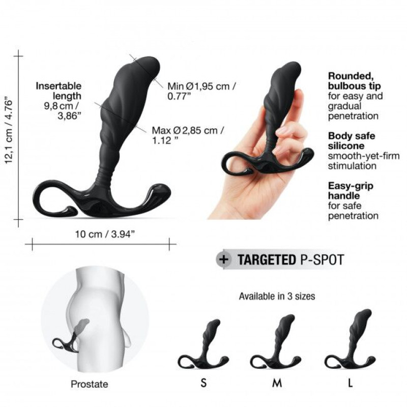 Ручний ергономічний масажер простати Marc Dorcel Expert P size L