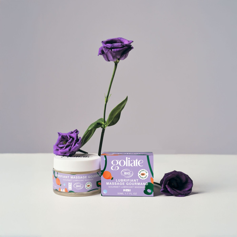 Масажна олія-лубрикант з ароматом та смаком фундука Goliate Couple Gourmand Noisette 50 мл