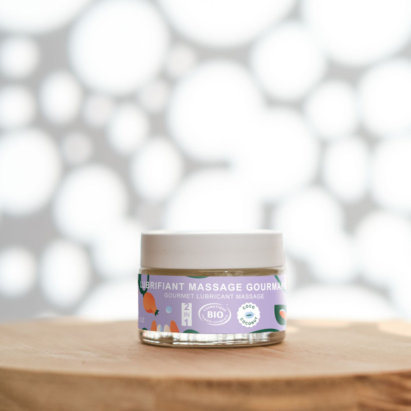 Масажна олія-лубрикант з ароматом та смаком кокоса Goliate Couple Gourmand Coco 50 мл