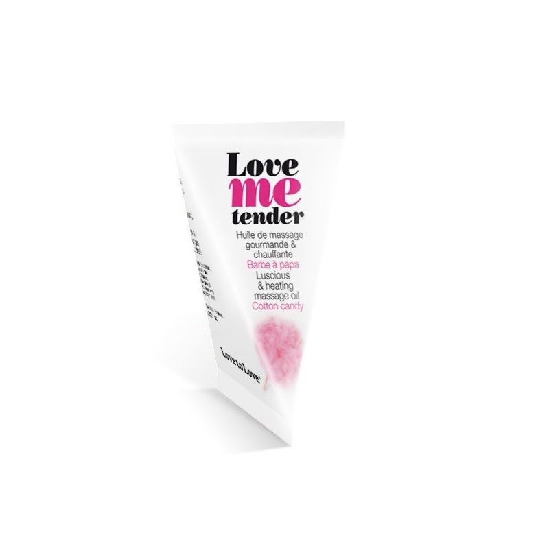 Разогревающее массажное масло Love To Love Love me tender Cotton candy 10 мл