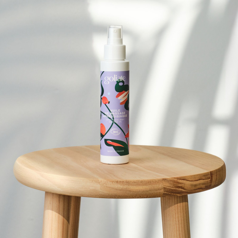 Масажна олія Goliate Huile De Massage Aphrodisiaque 100 мл, органічна, зігрівальний ефект