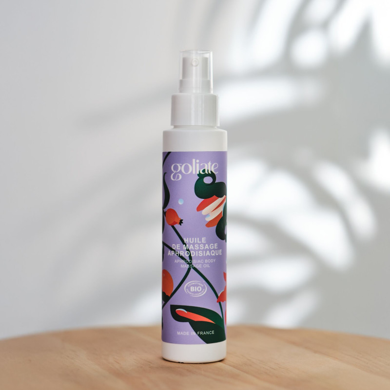 Масажна олія Goliate Huile De Massage Aphrodisiaque 100 мл, органічна, зігрівальний ефект