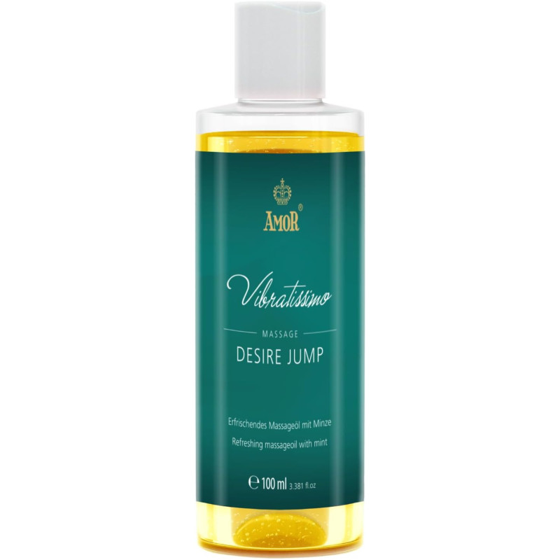 Масажне масло Vibratissimo Desire Jump з ароматом перцевої м’яти 100 мл