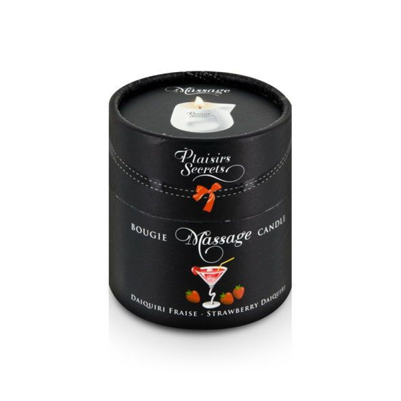 Массажная свеча Plaisirs Secrets Strawberry Daiquiri 80 мл