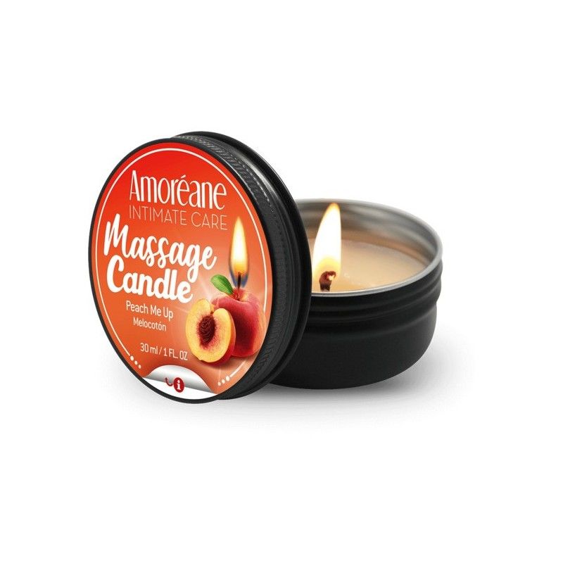Массажная свеча Соблазнительный персик Amoreane Peach Me Up 30 мл