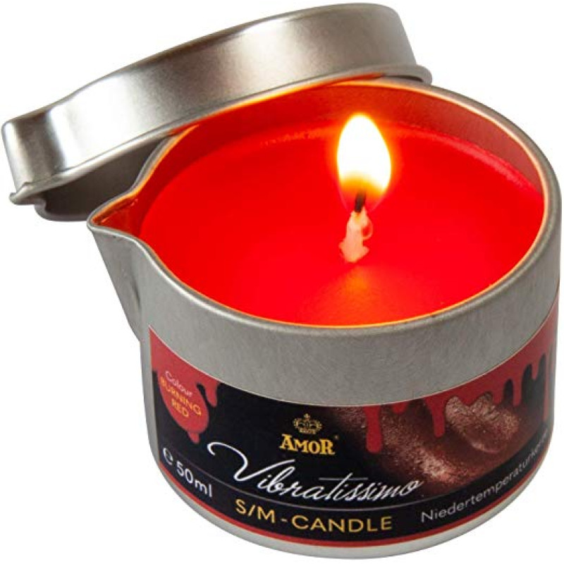 Масажна свічка Amor Vibratissimo Burning Red 50 мл