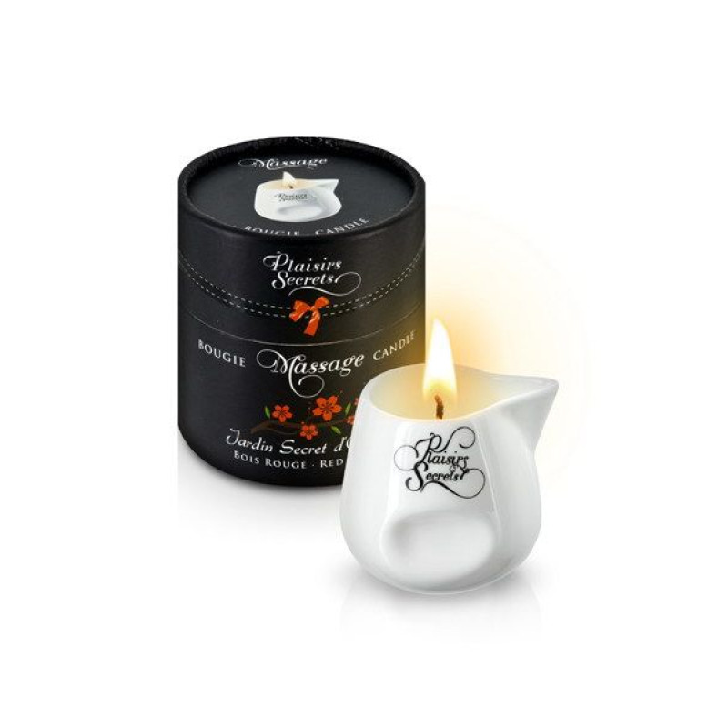 Массажная свеча Plaisirs Secrets Red Wood 80 мл