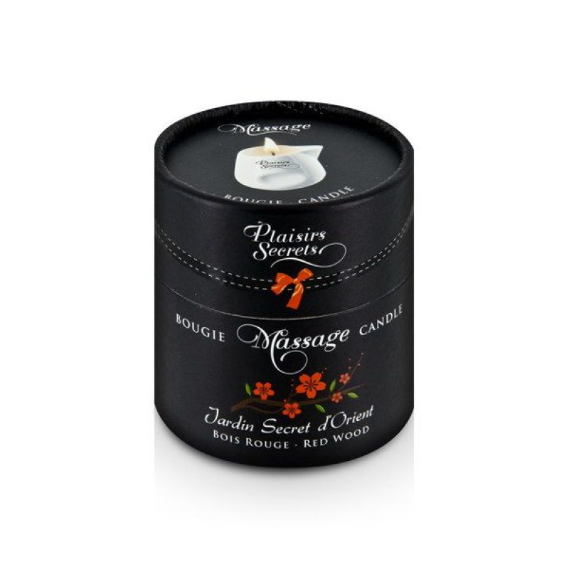 Массажная свеча Plaisirs Secrets Red Wood 80 мл
