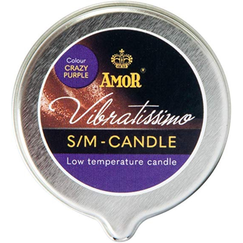Масажна свічка Amor Vibratissimo Crazy Purple, 50 мл