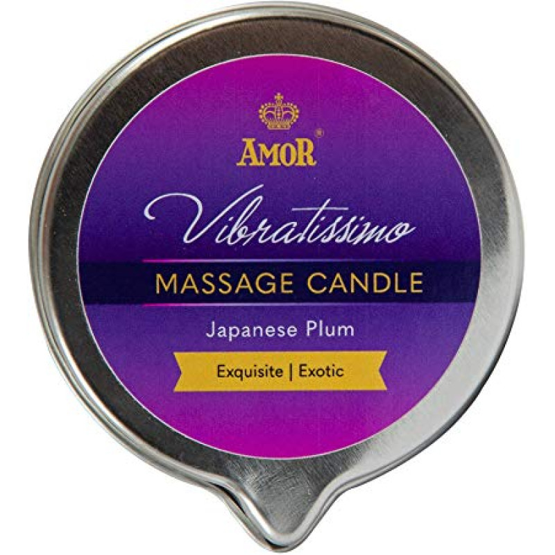 Масажна свічка Amor Vibratissimo Japanese Plum, 100 мл