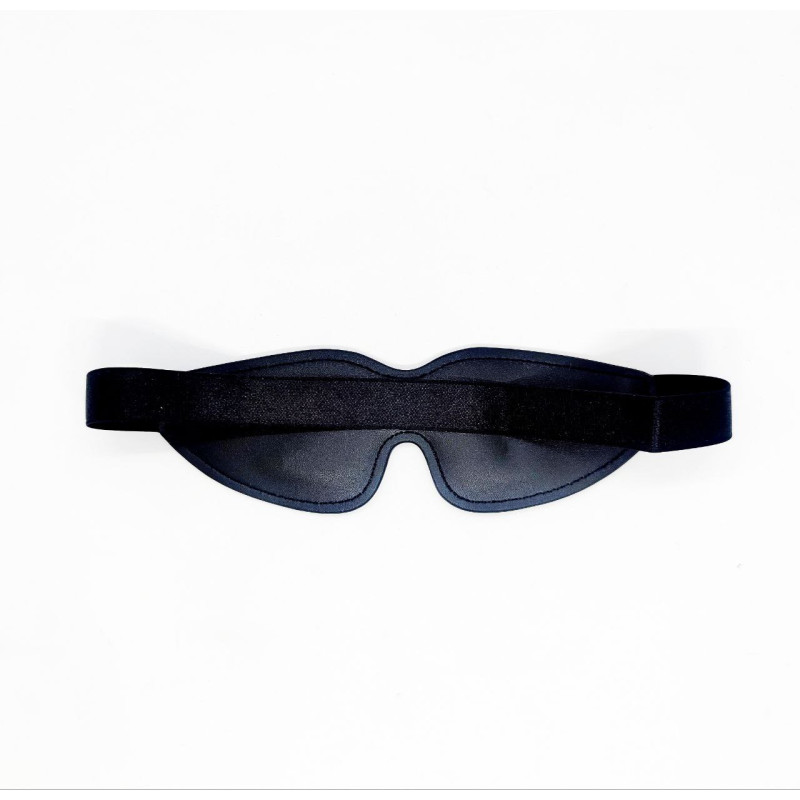 Маска екошкіра з вирізом DS Fetish Blindfold, чорна