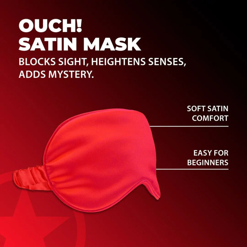 Маска на очі Ouch! Satin Blindfold Red