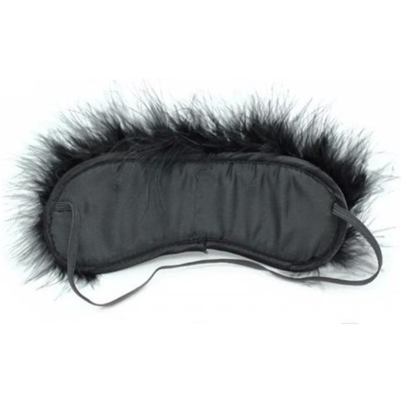Маска на очі з хутром DS Fetish Flocky blindfold leopard