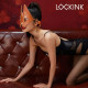 Маска Лисички Lockink з передньою частиною, що відстібається, натуральна шкіра, коричнева, One Size