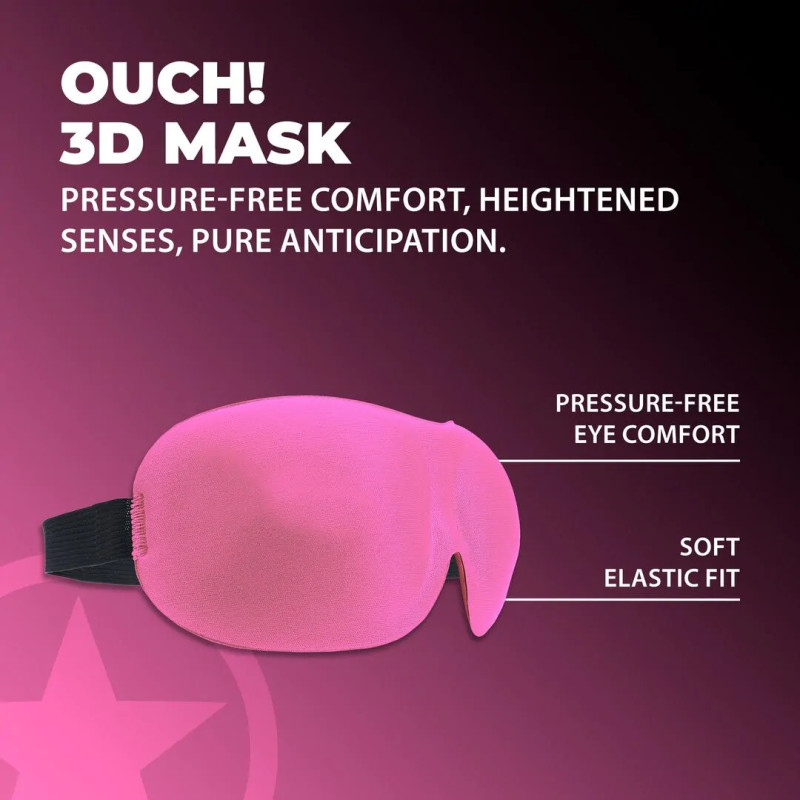 Маска на очі Ouch! 3D Blindfold Pink