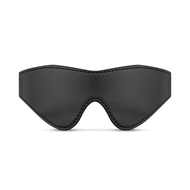 Маска Bedroom Fantasies: Faux Leather Blindfold, черная