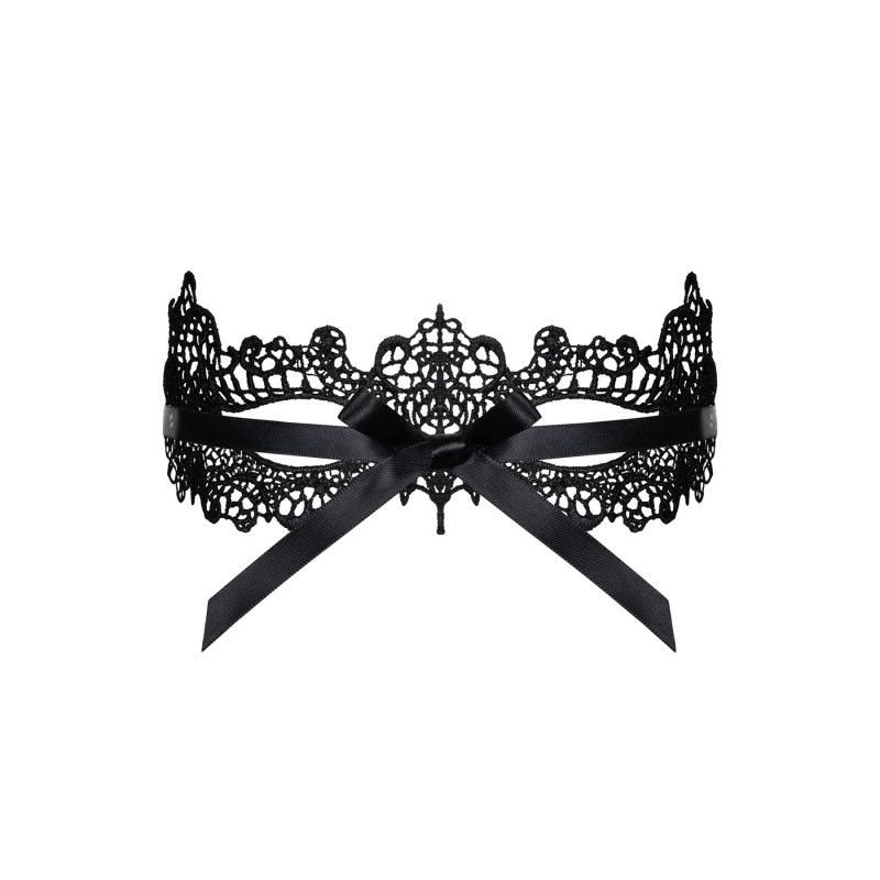 Мереживна маска Obsessive A701 mask, чорна, єдиний розмір