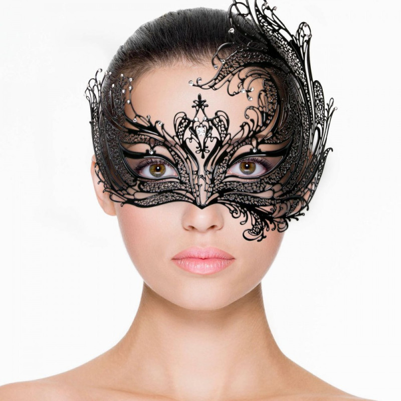 Маска металева EasyToys Venetiaans Masker Black 25524
