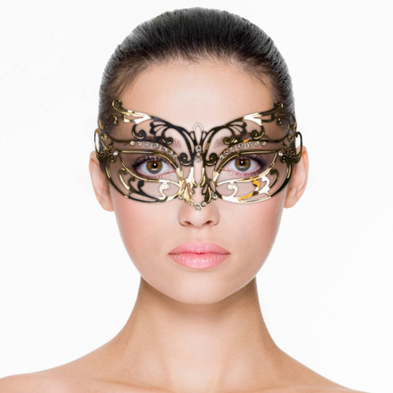 Маска металлическая EasyToys Venetiaans Masker Gold 25470